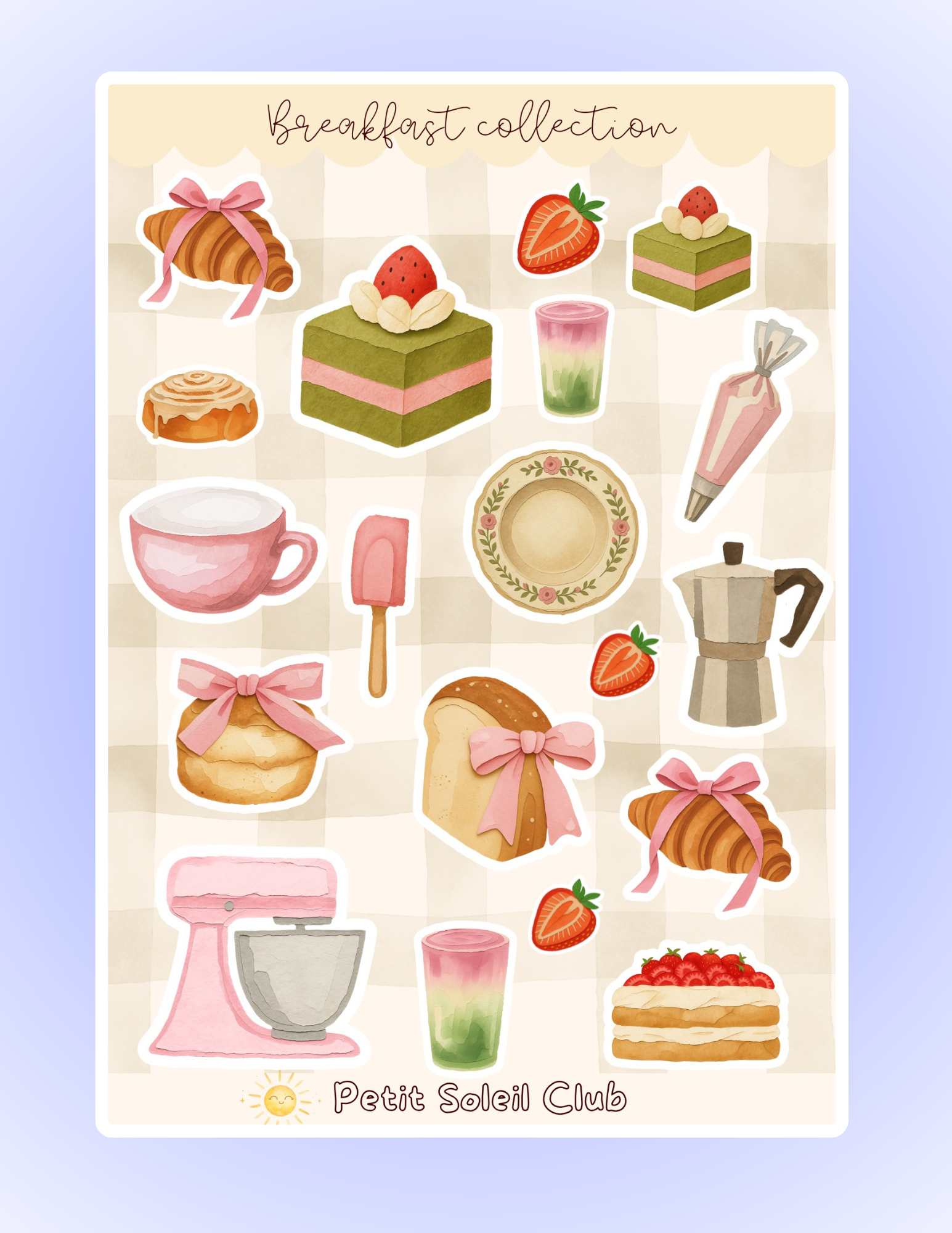 Breakfast Sticker sheet 🥐