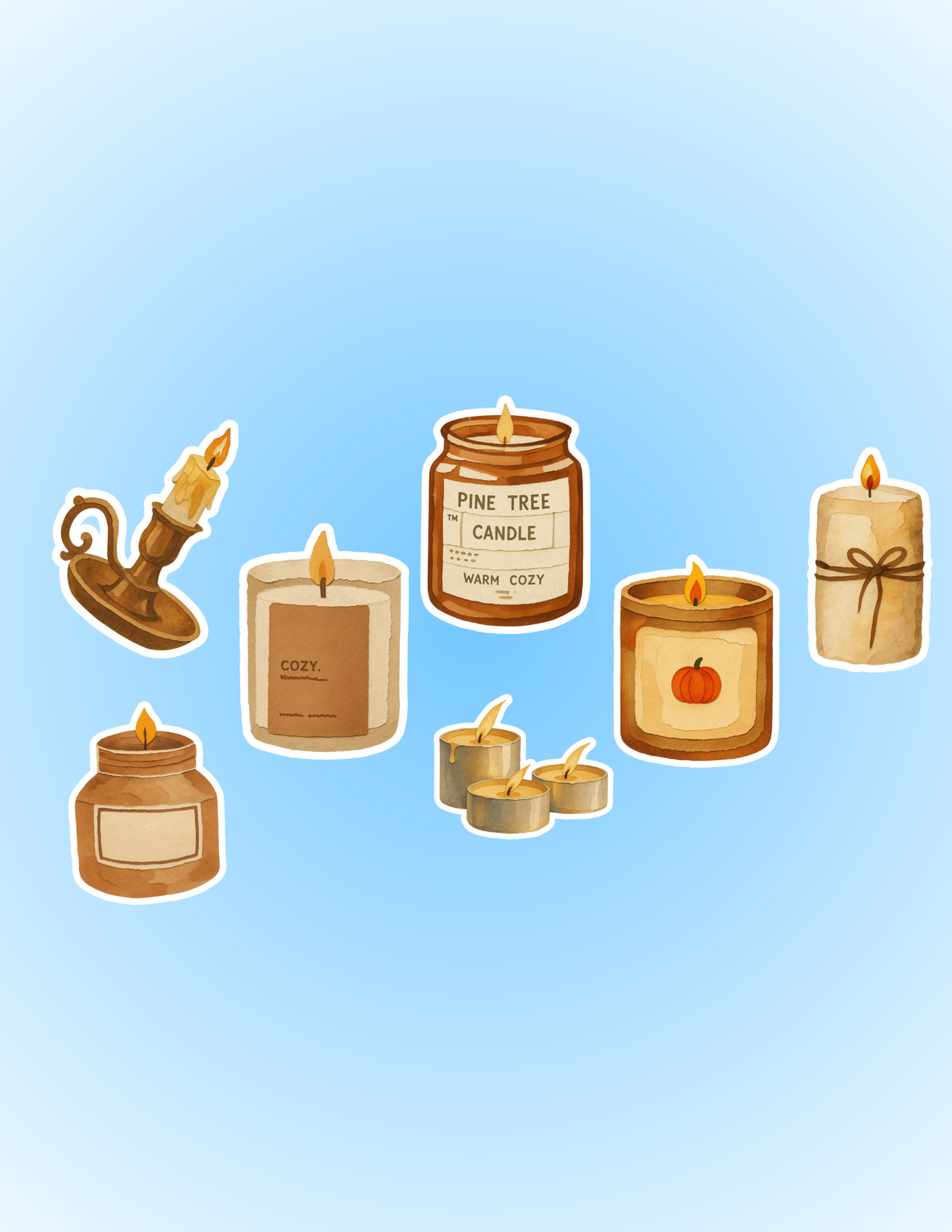 Sticker Pack - Candles Collection ✨