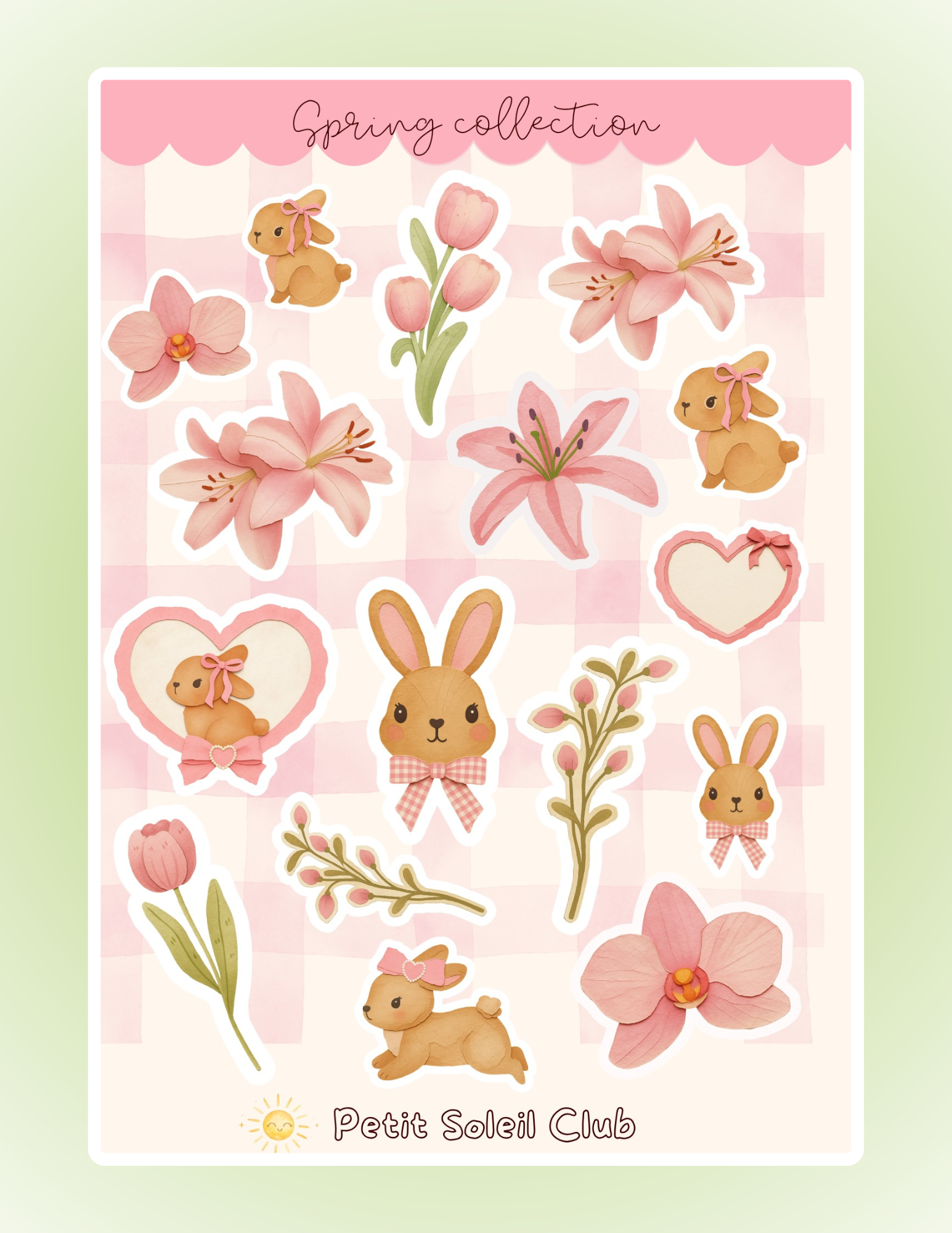 Spring sticker sheet 🐰