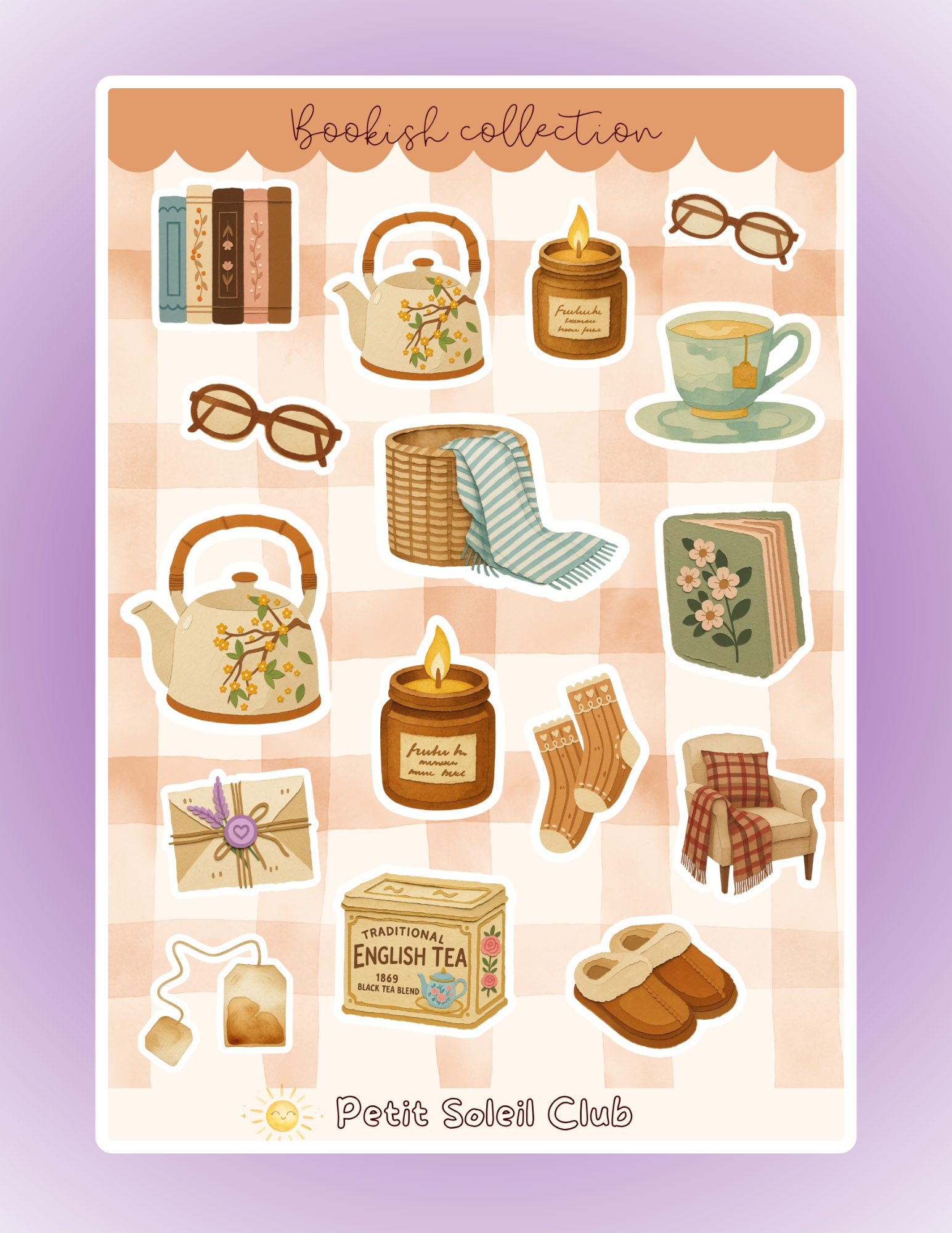 Bookish sticker sheet 📖