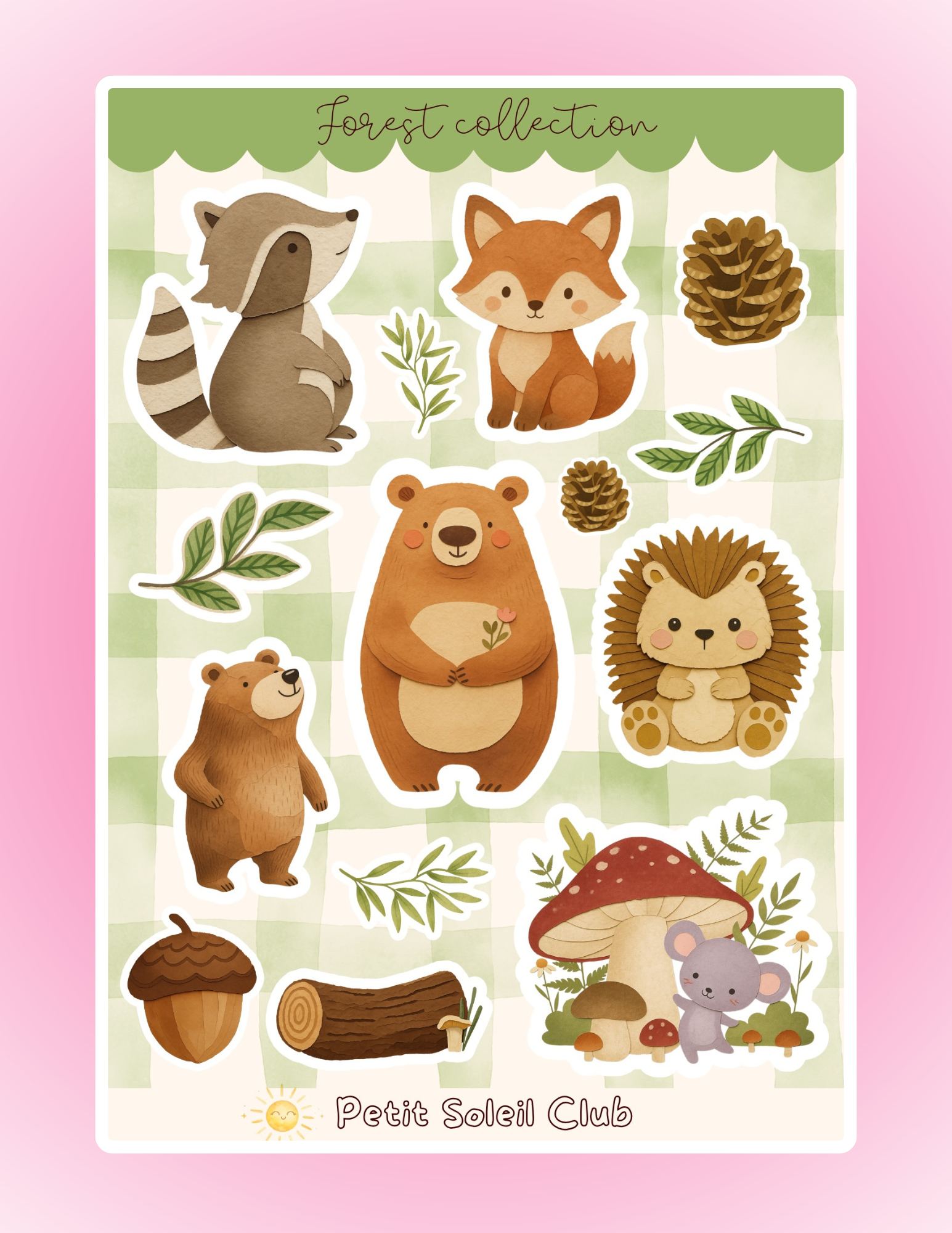 Forest Sticker sheet 🐻