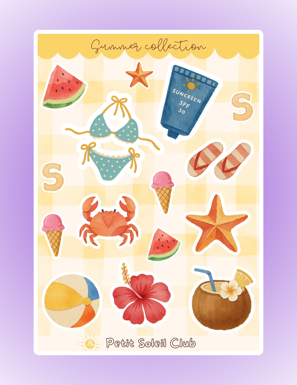 Summer sticker sheet ☀️