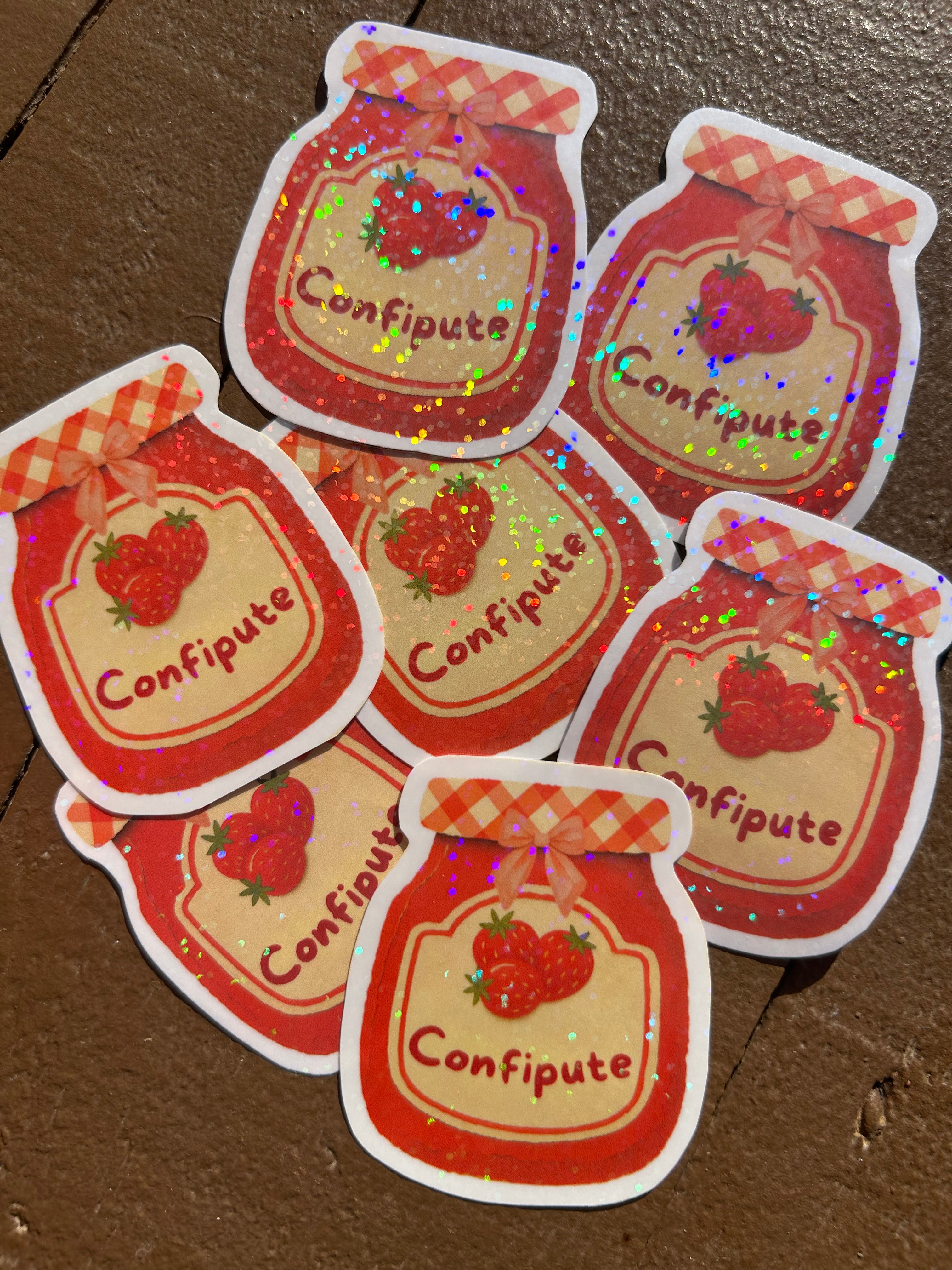 Sticker Holographique Confipute 🍓