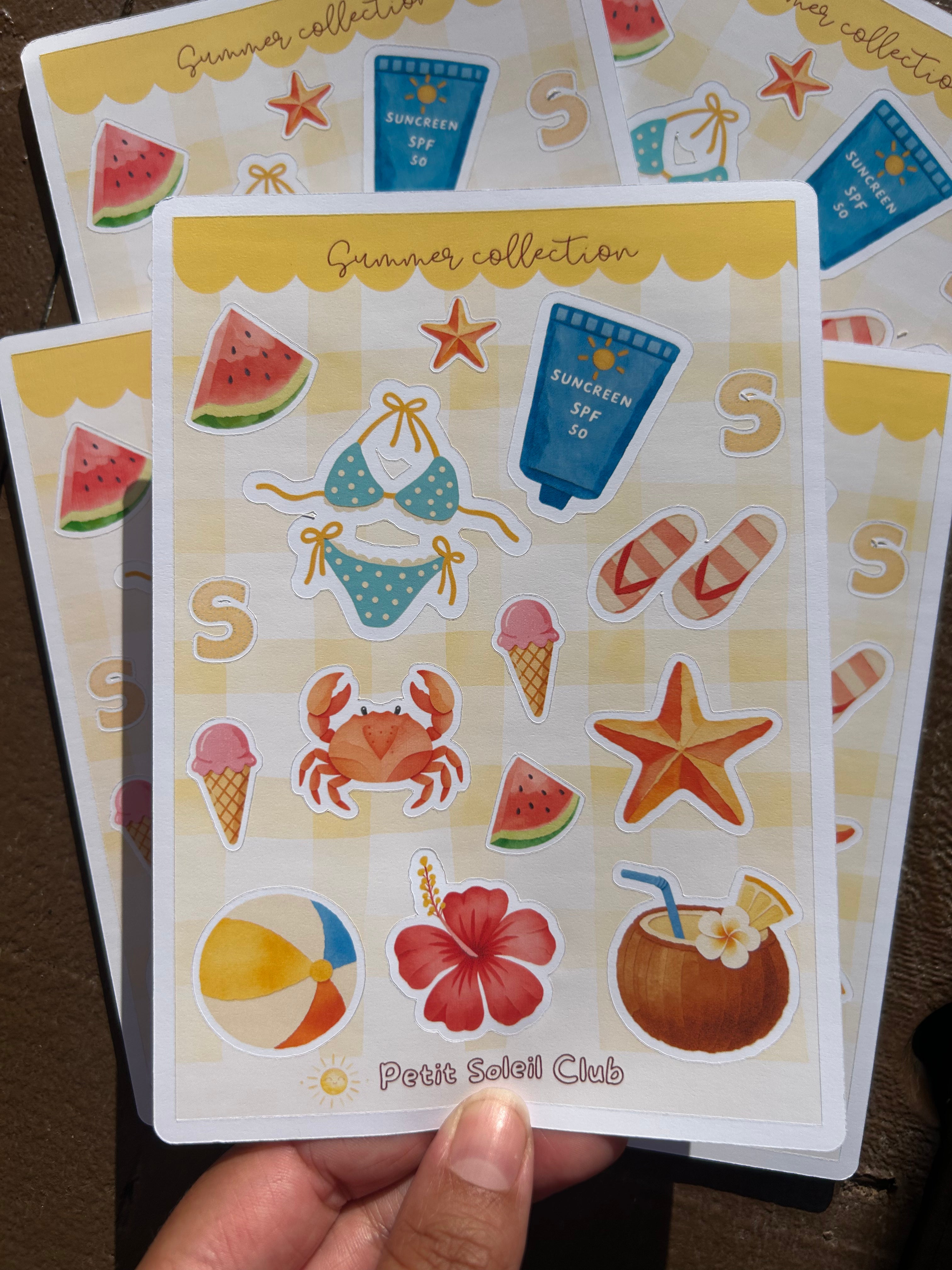 Summer sticker sheet ☀️