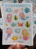 Mermaid Sticker sheet 🐚