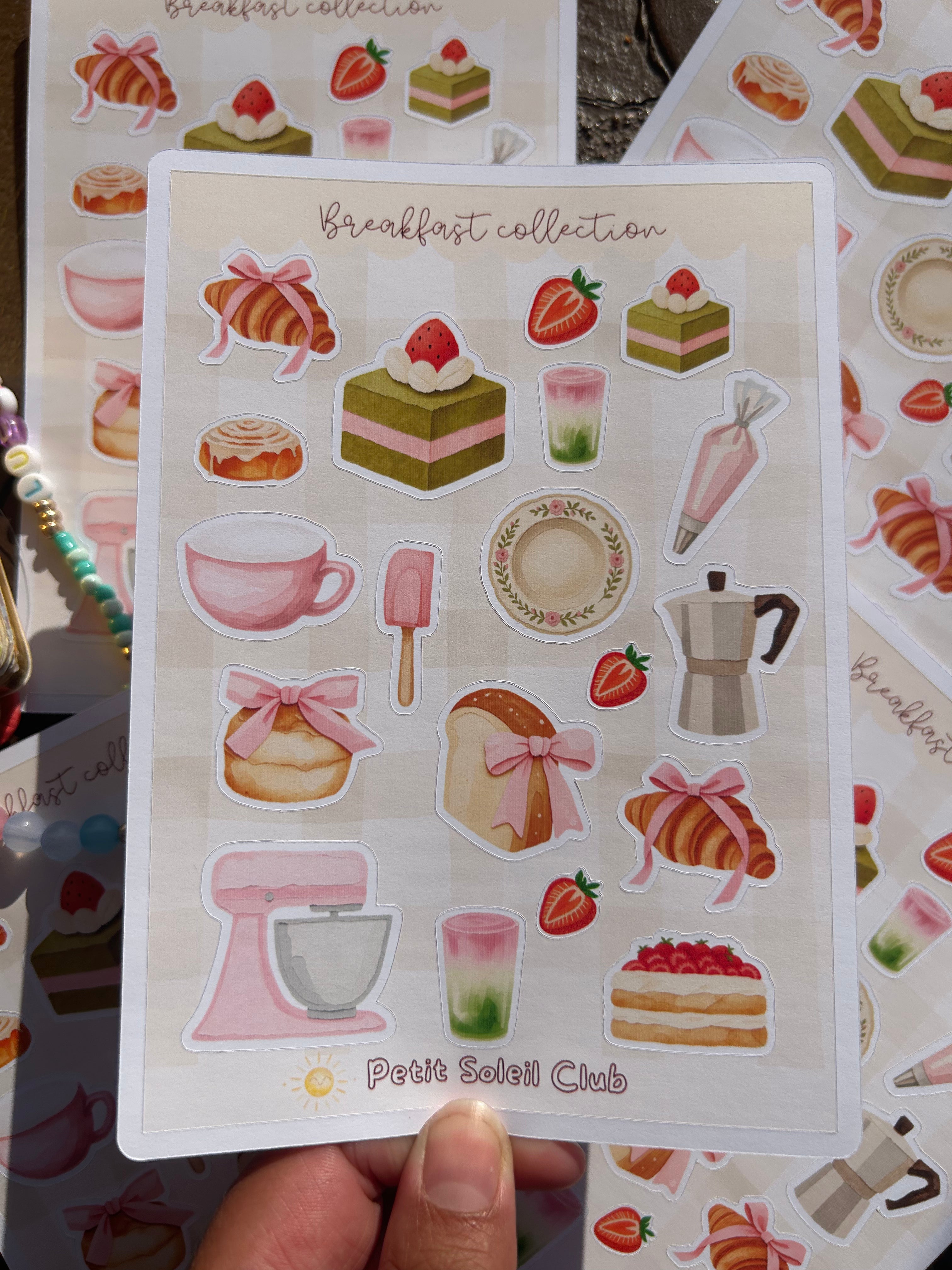 Breakfast Sticker sheet 🥐