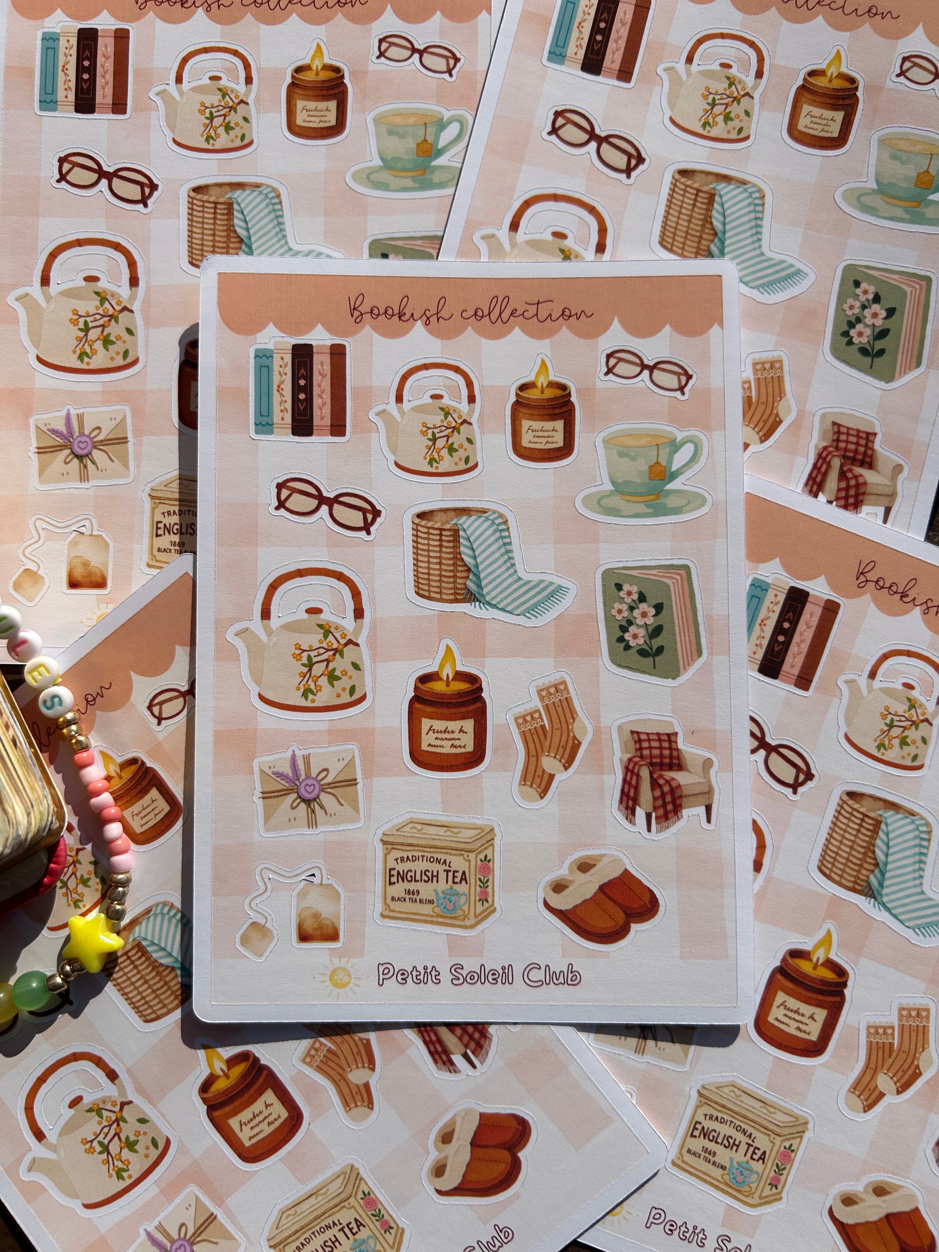 Bookish sticker sheet 📖