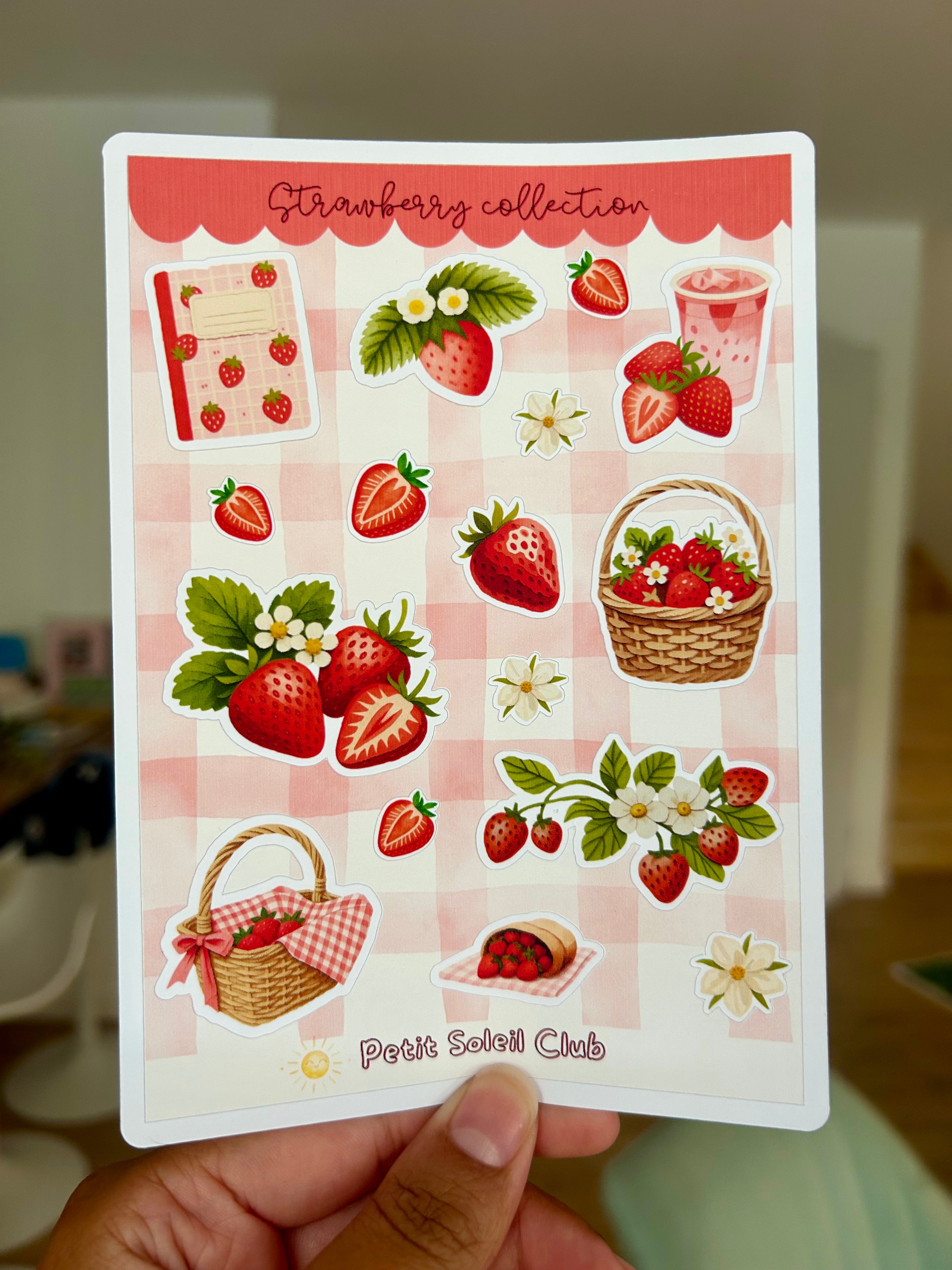 Strawberry Sticker Sheet 🍓