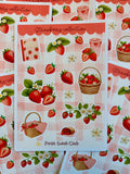 Strawberry Sticker Sheet 🍓