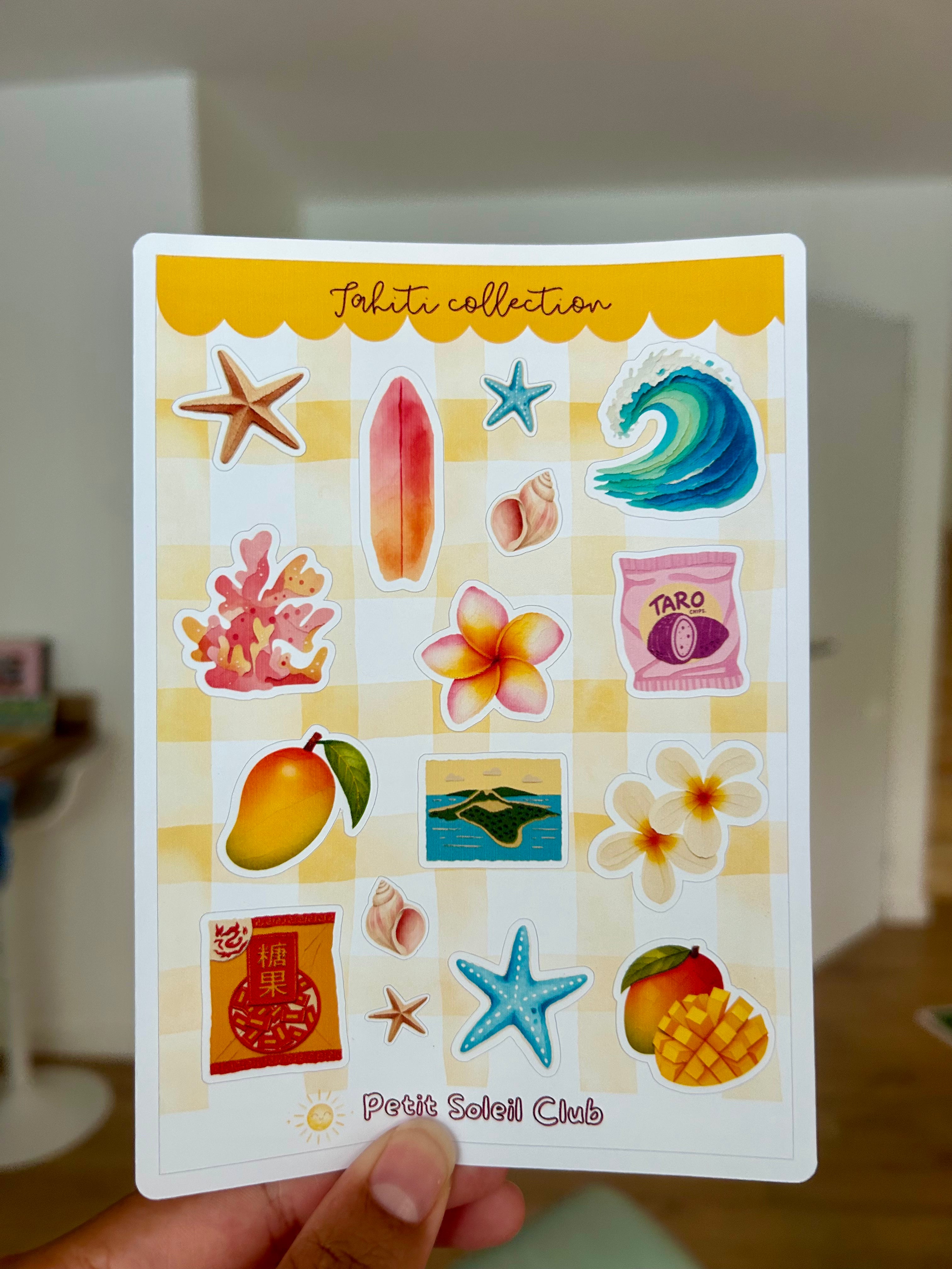 Tahiti Sticker Sheet 🌺