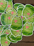 🐸 Sticker cute frog – fini holographique✨