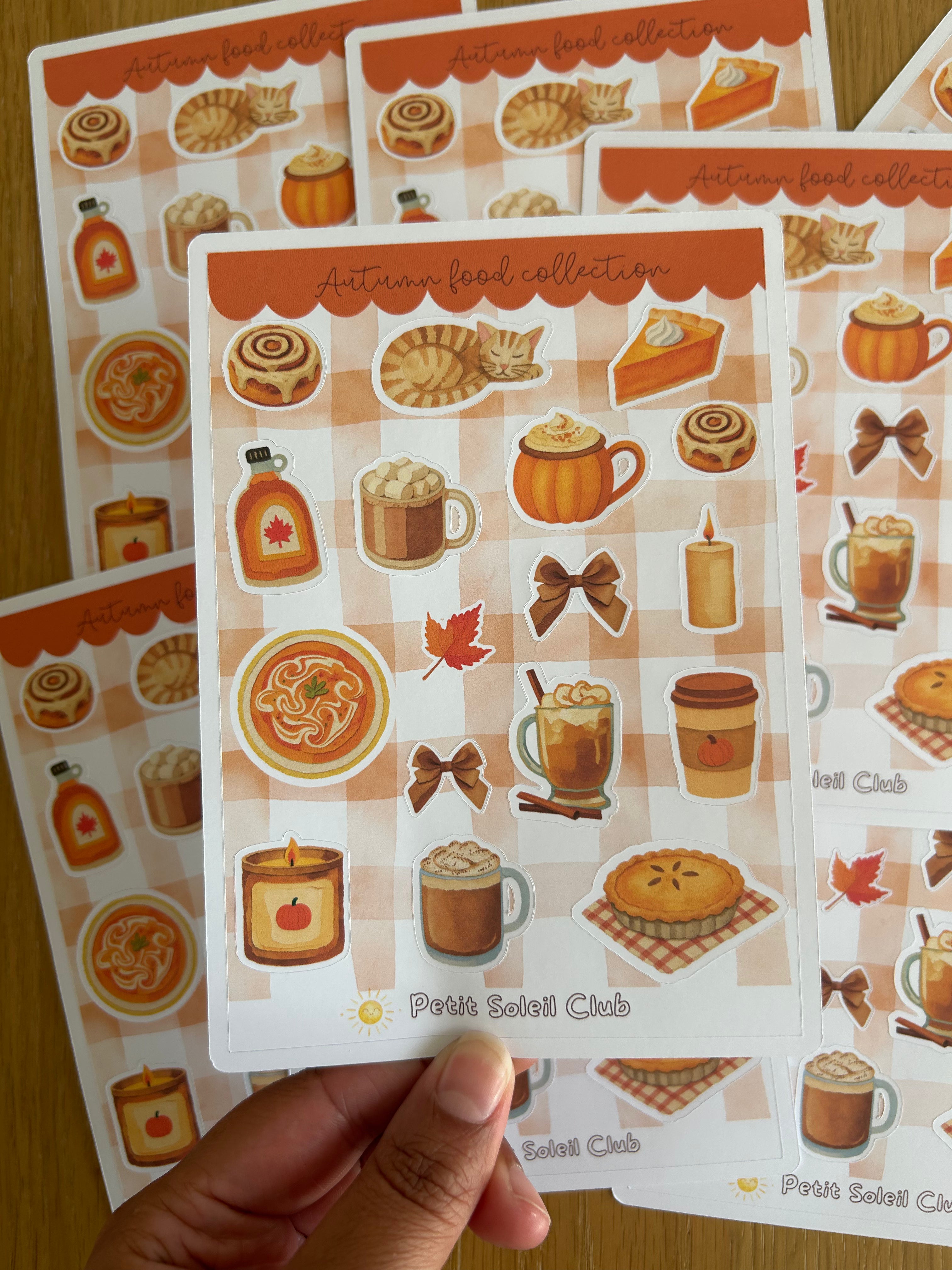 Autumn Food Sticker Sheet ☕️