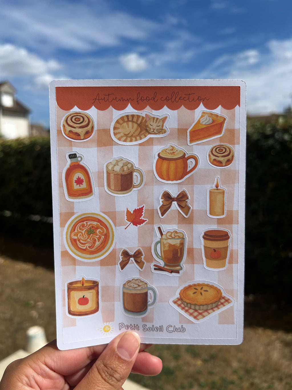 Autumn Food Sticker Sheet ☕️