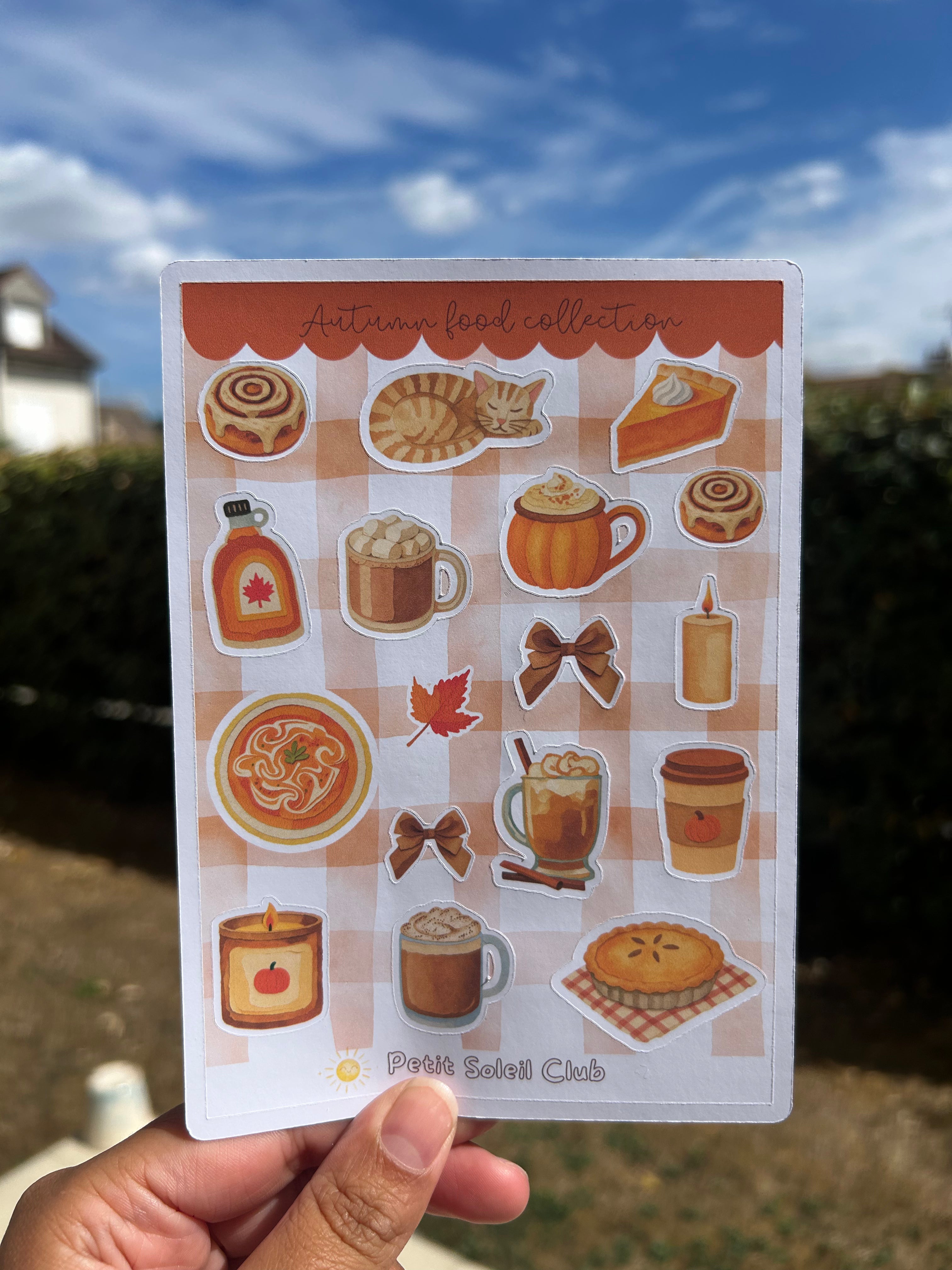 Autumn Food Sticker Sheet ☕️