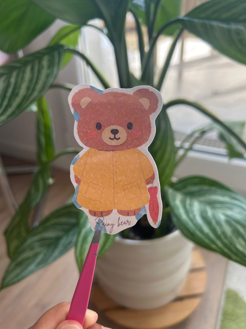 ☔️ Rainy Bear – finition holographique ✨