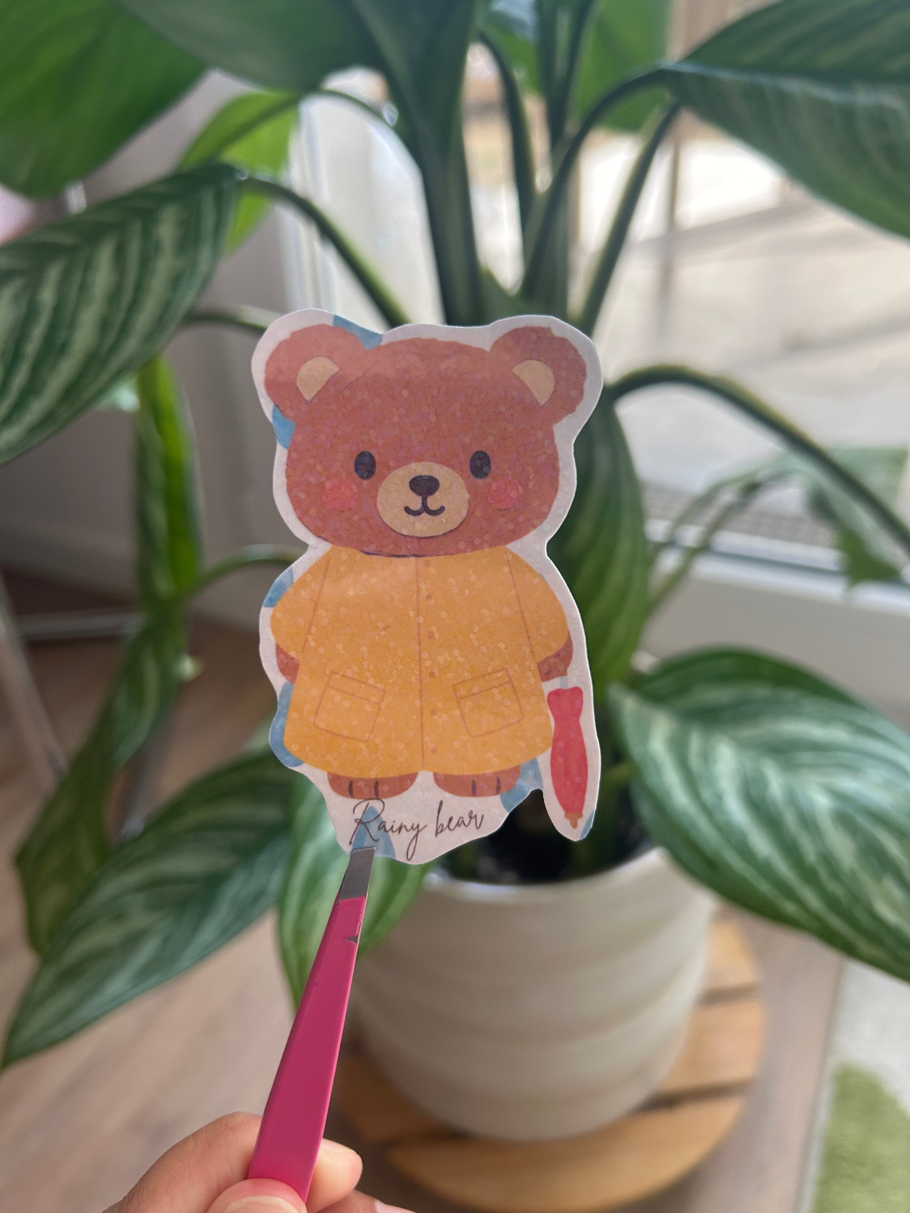 ☔️ Rainy Bear – finition holographique ✨
