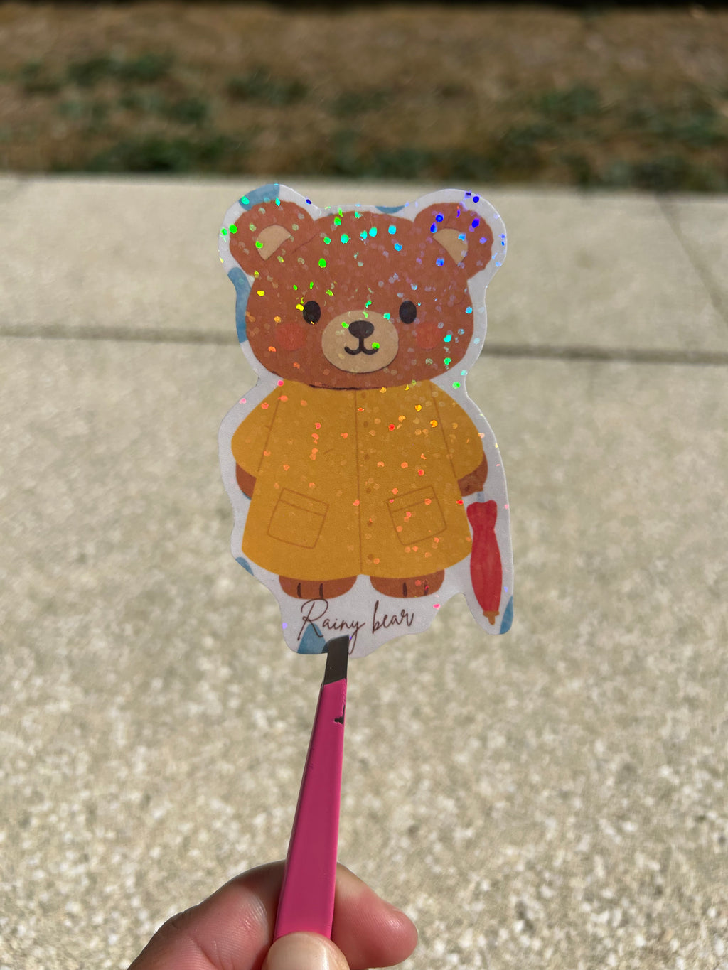 ☔️ Rainy Bear – finition holographique ✨