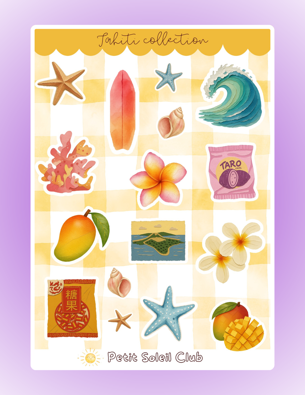 Tahiti Sticker Sheet 🌺