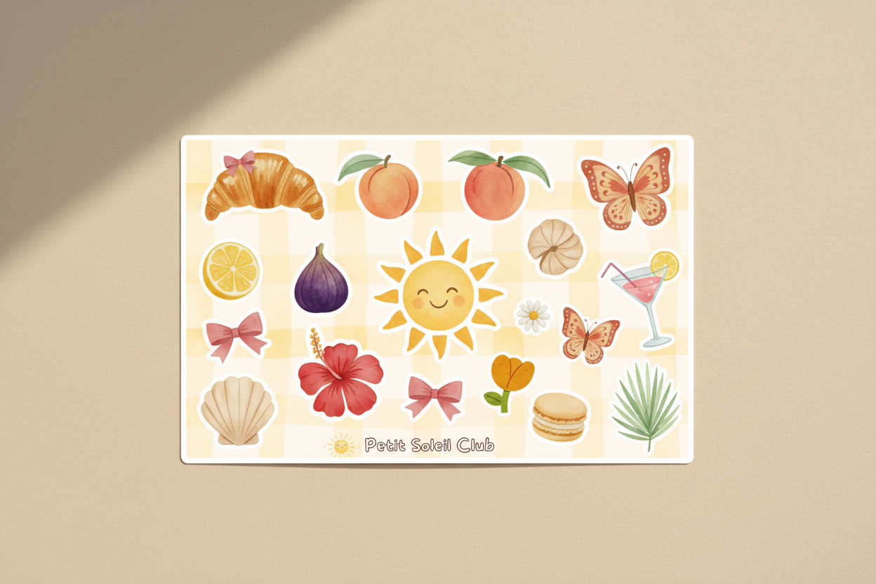 Bannière Petit Soleil Club - Inspirée de tes vrais designs