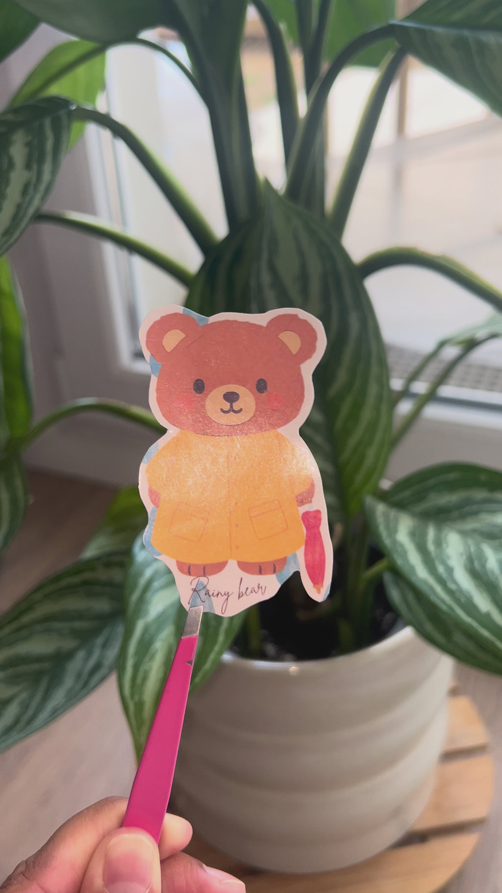 ☔️ Rainy Bear – finition holographique ✨