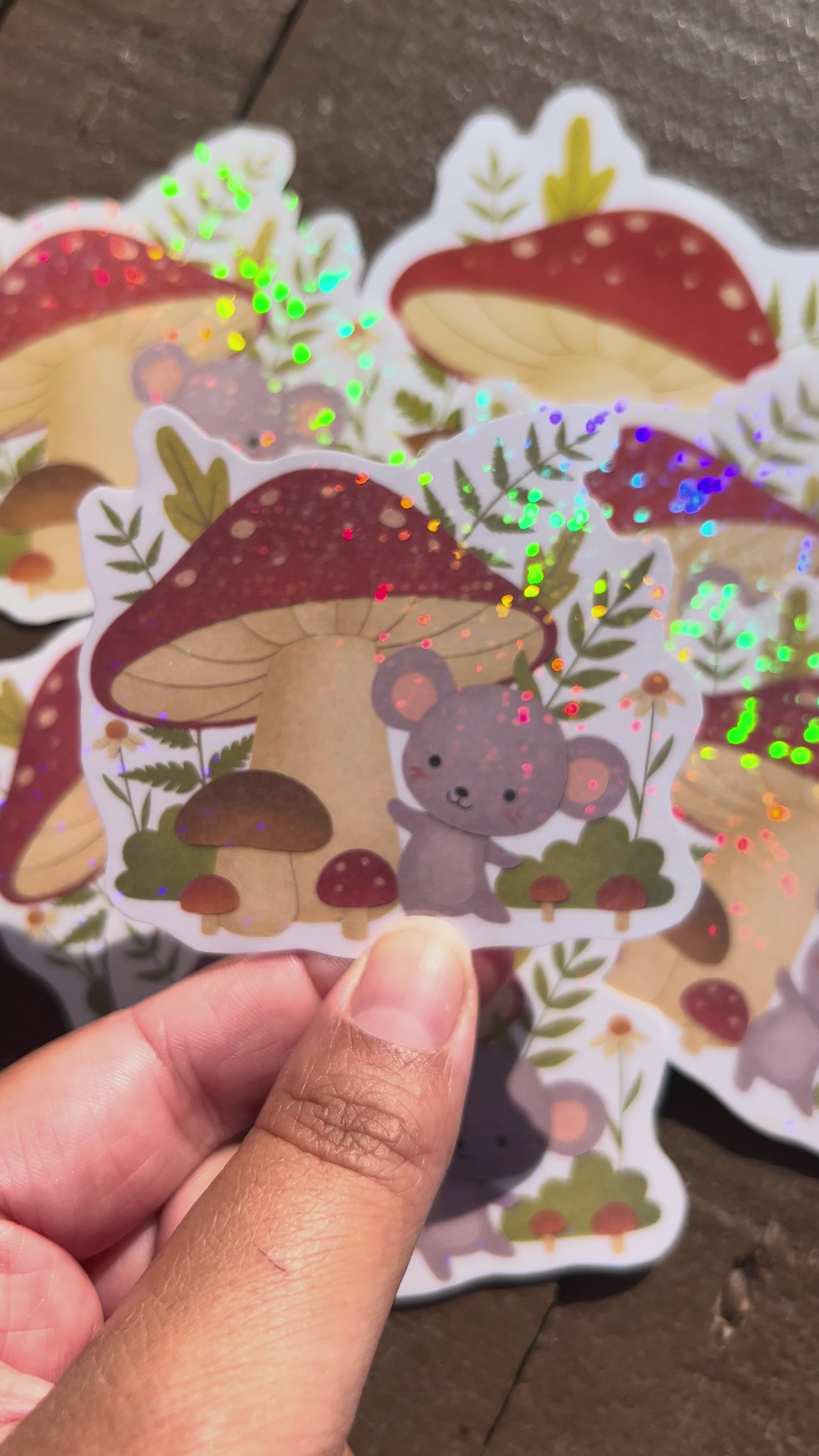 Sticker Souriceau holographique 🐭