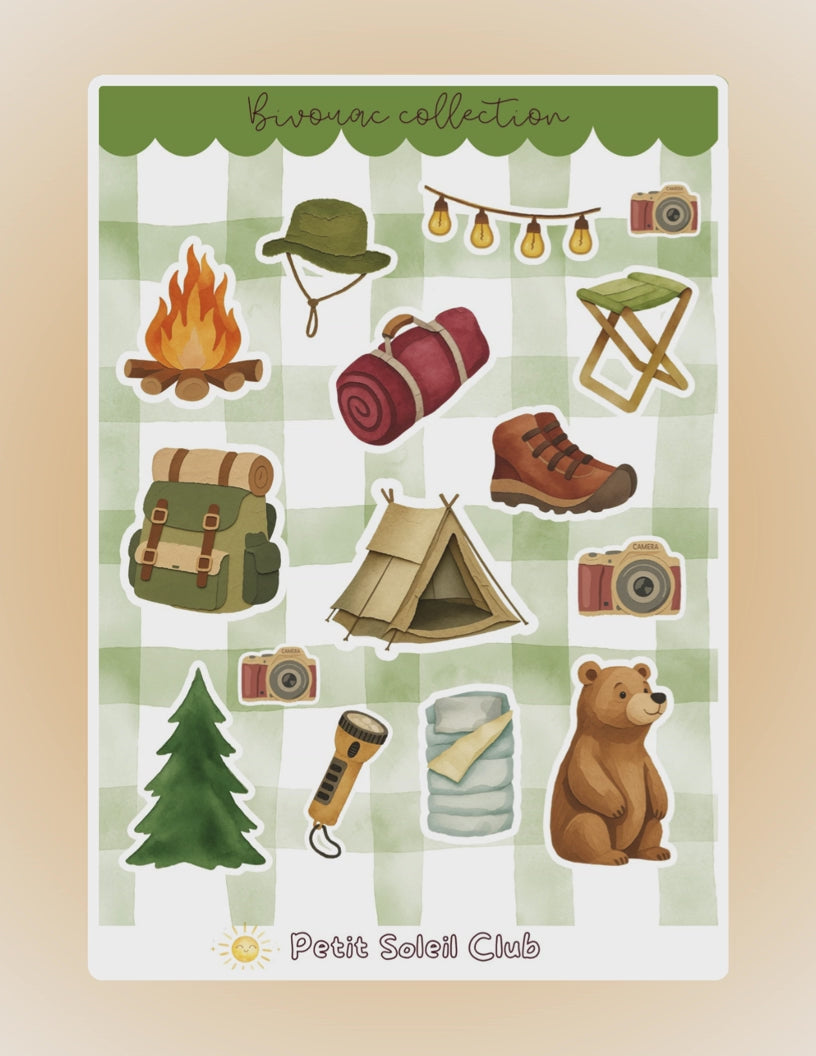 Bivouac Sticker Sheet 🏕️